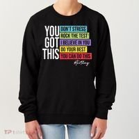 Test Day Rock The Test Teacher Testing Day You Got This  Women's Sweatshirt thumb 0