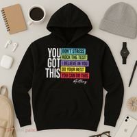 Test Day Rock The Test Teacher Testing Day You Got This  Hoodie thumb 3