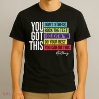 Test Day Rock The Test Teacher Testing Day You Got This  T-Shirt thumb 3