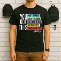 Test Day Rock The Test Teacher Testing Day You Got This  T-Shirt thumb 6