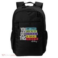 Test Day Rock The Test Teacher Testing Day You Got This  Backpack thumb 0