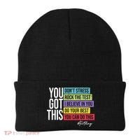 Test Day Rock The Test Teacher Testing Day You Got This  Beanie thumb 0