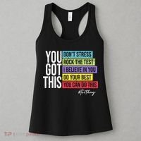 Test Day Rock The Test Teacher Testing Day You Got This  Women's Tank Top thumb 3