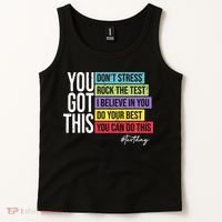 Test Day Rock The Test Teacher Testing Day You Got This  Tank Top thumb 2