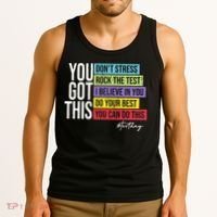 Test Day Rock The Test Teacher Testing Day You Got This  Tank Top thumb 3