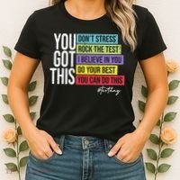Test Day Rock The Test Teacher Testing Day You Got This  Women's T-Shirt thumb 2