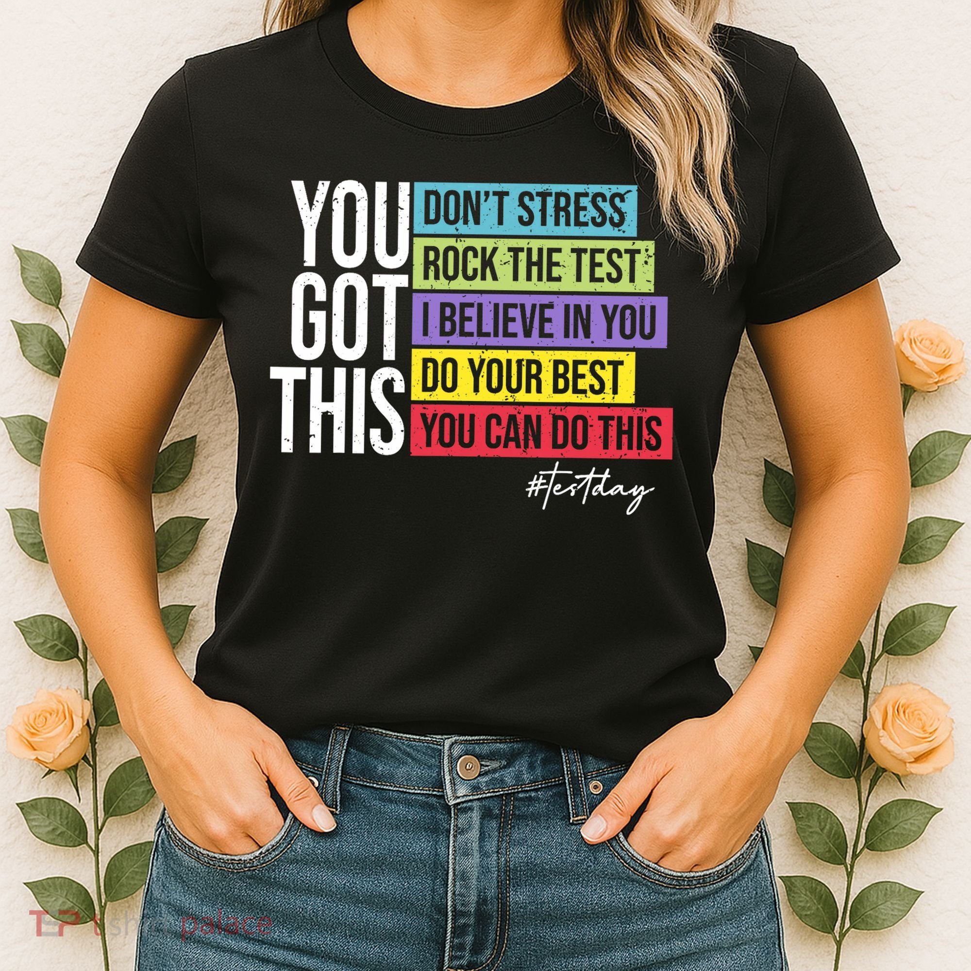Test Day Rock The Test Teacher Testing Day You Got This  Women's T-Shirt