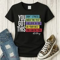 Test Day Rock The Test Teacher Testing Day You Got This  Women's T-Shirt thumb 3