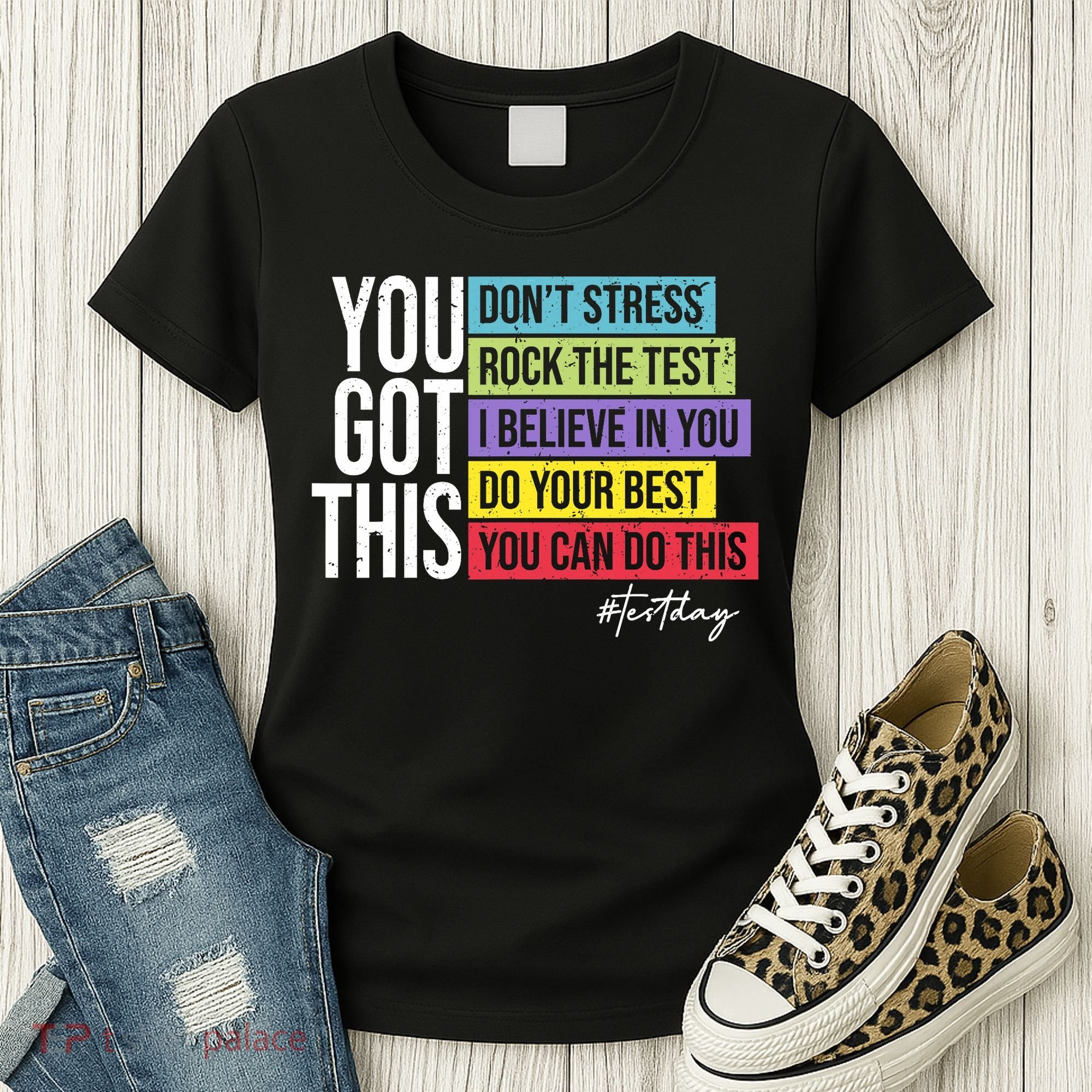 Test Day Rock The Test Teacher Testing Day You Got This  Women's T-Shirt