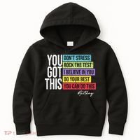 Test Day Rock The Test Teacher Testing Day You Got This  Kids Hoodie thumb 0