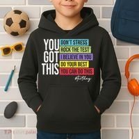 Test Day Rock The Test Teacher Testing Day You Got This  Kids Hoodie thumb 2