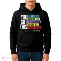 Test Day Rock The Test Teacher Testing Day You Got This  Kids Hoodie thumb 4