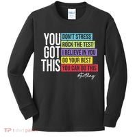 Test Day Rock The Test Teacher Testing Day You Got This  Kids Long Sleeve Shirt thumb 0