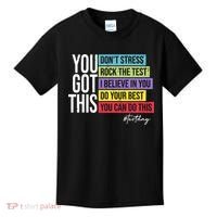 Test Day Rock The Test Teacher Testing Day You Got This  Kids T-Shirt thumb 0