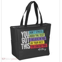 Test Day Rock The Test Teacher Testing Day You Got This  Tote Bag thumb 2