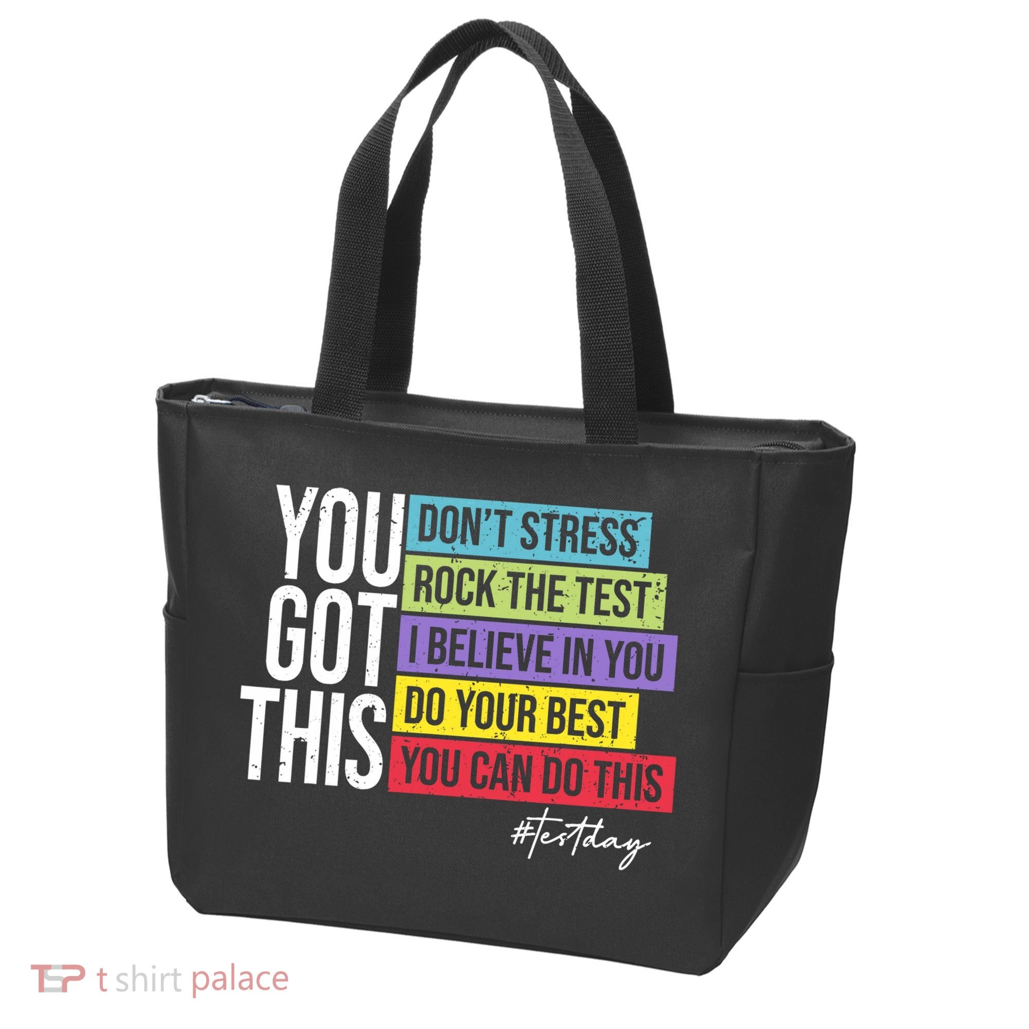 Test Day Rock The Test Teacher Testing Day You Got This  Tote Bag