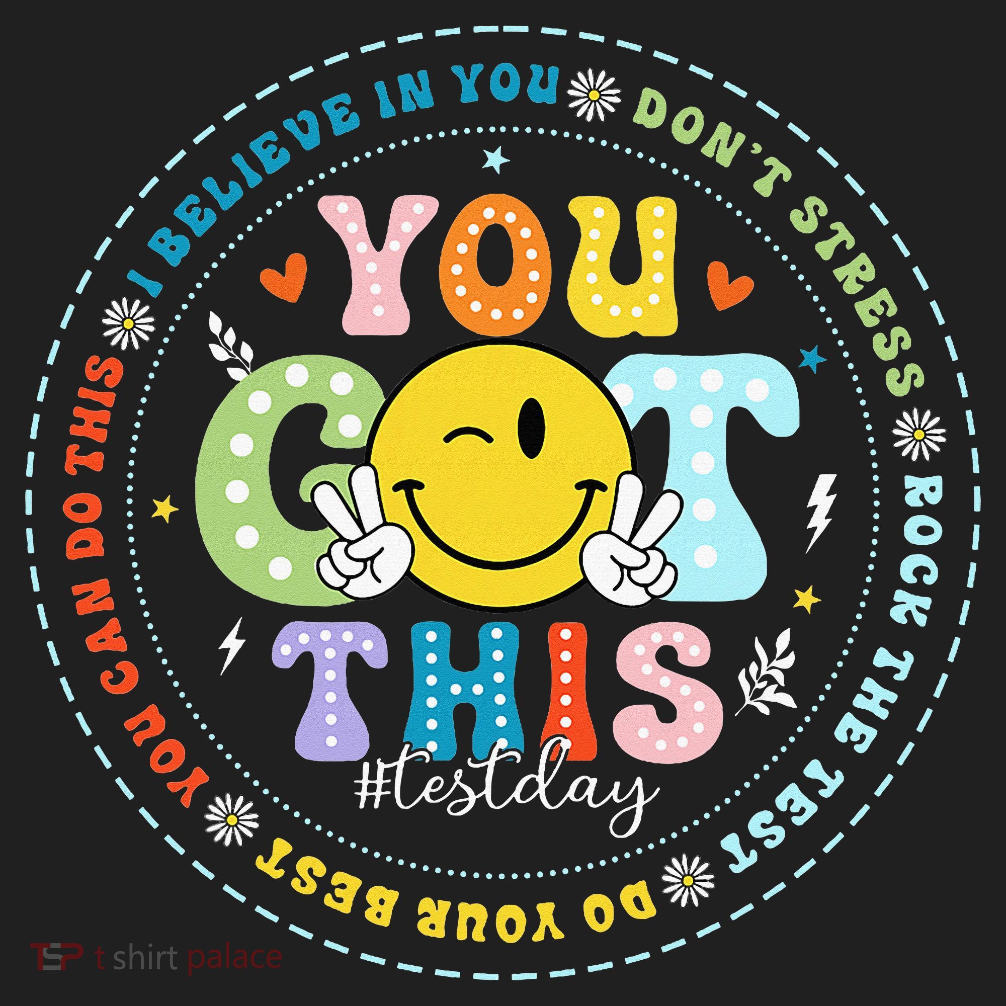 Test Day Rock The Test Teacher Testing Day You Got This Women's Sweatshirt