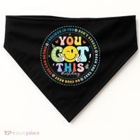 Test Day Rock The Test Teacher Testing Day You Got This USA-Made Doggie Bandana thumb 0