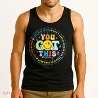 Test Day Rock The Test Teacher Testing Day You Got This Tank Top thumb 3