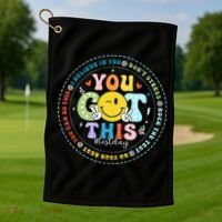 Test Day Rock The Test Teacher Testing Day You Got This Golf Towel thumb 1