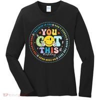 Test Day Rock The Test Teacher Testing Day You Got This Women's Long Sleeve Shirt thumb 0