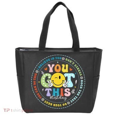 Test Day Rock The Test Teacher Testing Day You Got This Tote Bag