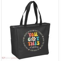 Test Day Rock The Test Teacher Testing Day You Got This Tote Bag thumb 2
