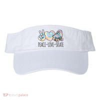 Tie Dye Roller Skating For Teen Girls Peace Love Skate Gift Visor thumb 0