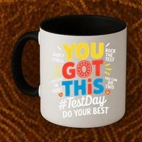 Test Day Rock The Test You Got This Teacher Test Testing Coffee Mug thumb 2