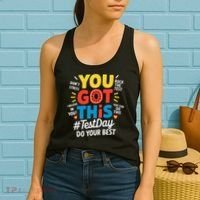 Test Day Rock The Test You Got This Teacher Test Testing Women's Tank Top thumb 2