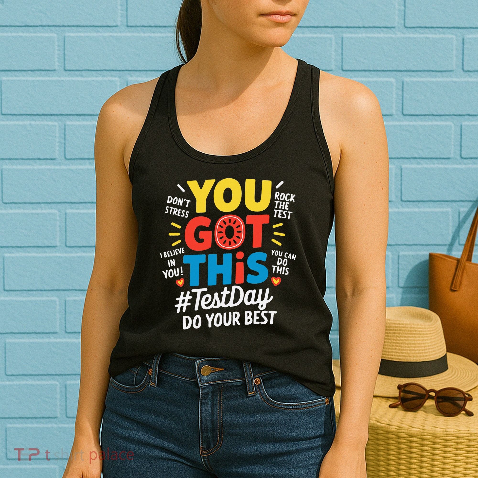Test Day Rock The Test You Got This Teacher Test Testing Women's Tank Top