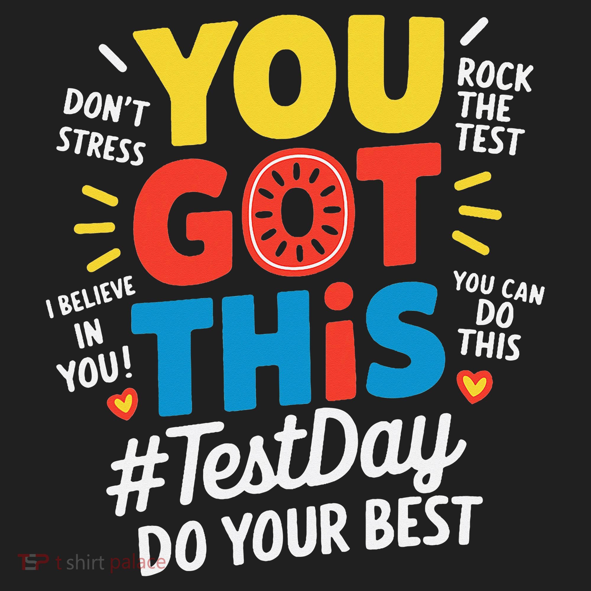 Test Day Rock The Test You Got This Teacher Test Testing Golf Towel