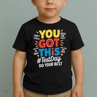 Test Day Rock The Test You Got This Teacher Test Testing Toddler T-Shirt thumb 2