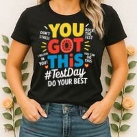 Test Day Rock The Test You Got This Teacher Test Testing Women's T-Shirt thumb 2