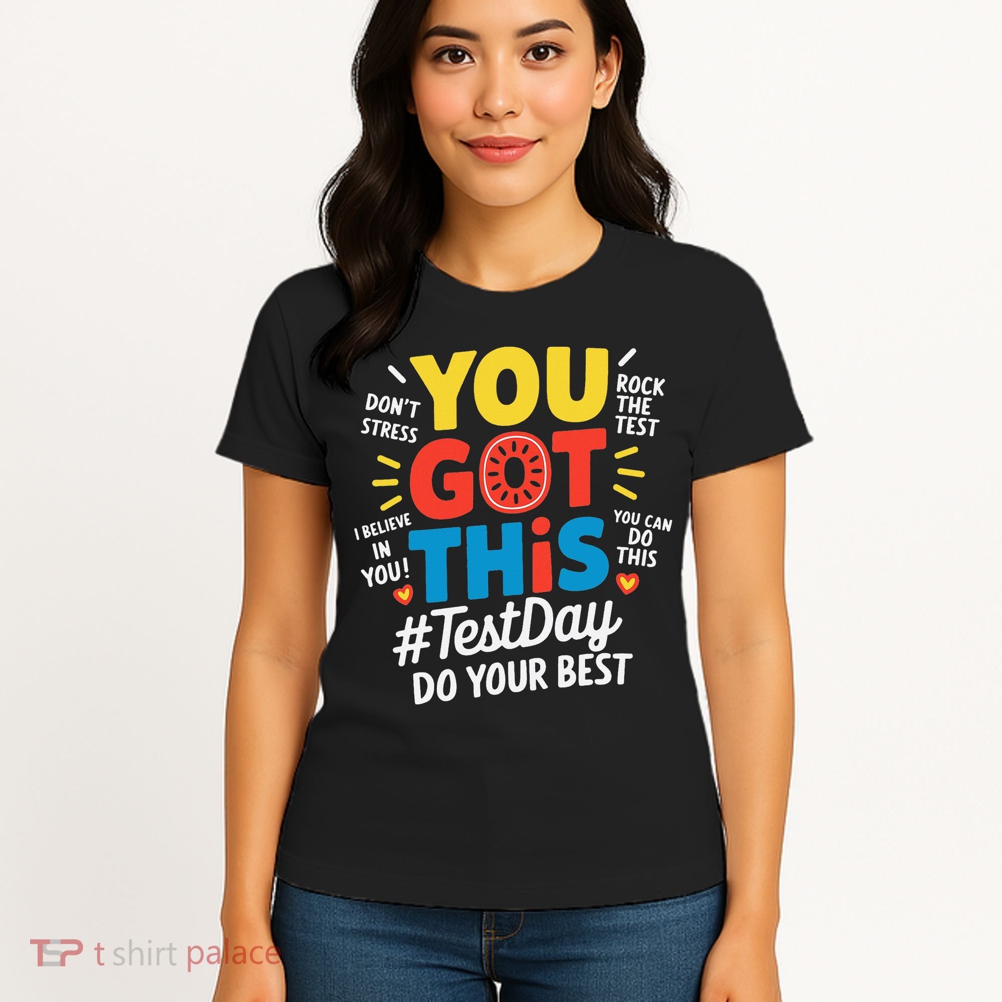 Test Day Rock The Test You Got This Teacher Test Testing Women's T-Shirt