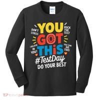 Test Day Rock The Test You Got This Teacher Test Testing Kids Long Sleeve Shirt thumb 0