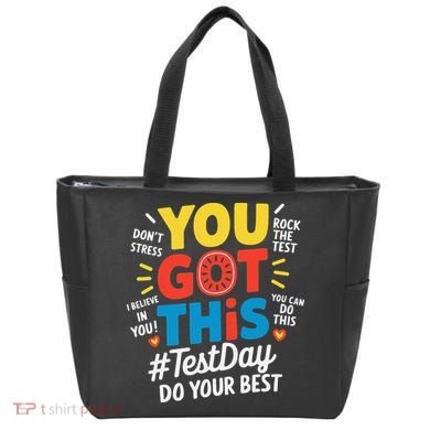 Test Day Rock The Test You Got This Teacher Test Testing Tote Bag