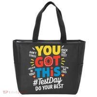 Test Day Rock The Test You Got This Teacher Test Testing Tote Bag thumb 0