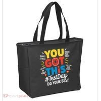 Test Day Rock The Test You Got This Teacher Test Testing Tote Bag thumb 2