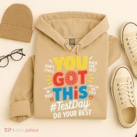 Test Day Rock The Test You Got This Teacher Test Testing Hoodie thumb 4