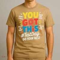 Test Day Rock The Test You Got This Teacher Test Testing T-Shirt thumb 3
