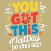Test Day Rock The Test You Got This Teacher Test Testing Mousepad thumb 1