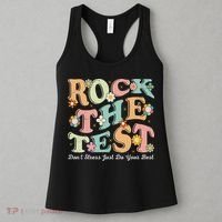 Test Day Rock The Test Teacher Testing Day You Got This Women's Tank Top thumb 3