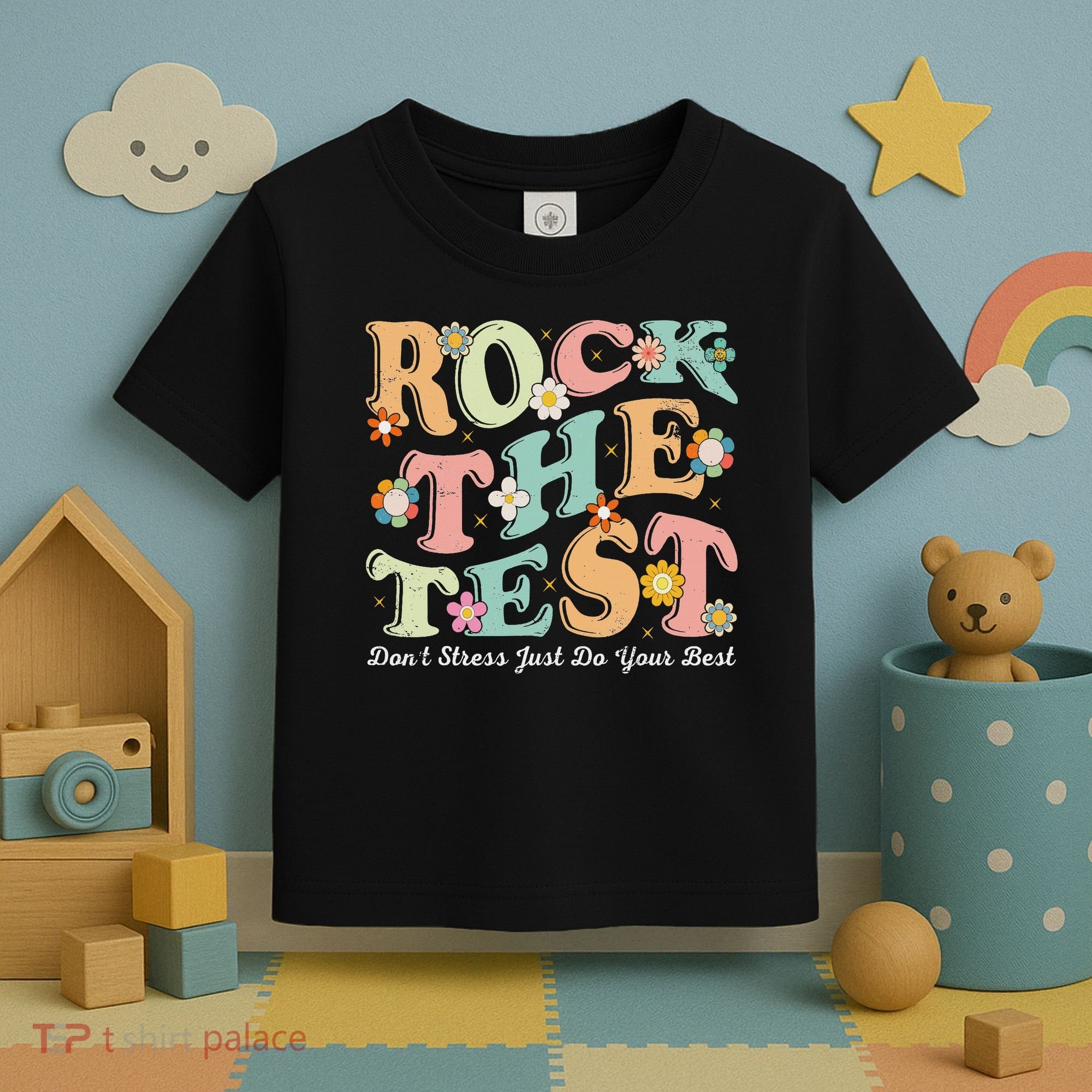 Test Day Rock The Test Teacher Testing Day You Got This Toddler T-Shirt