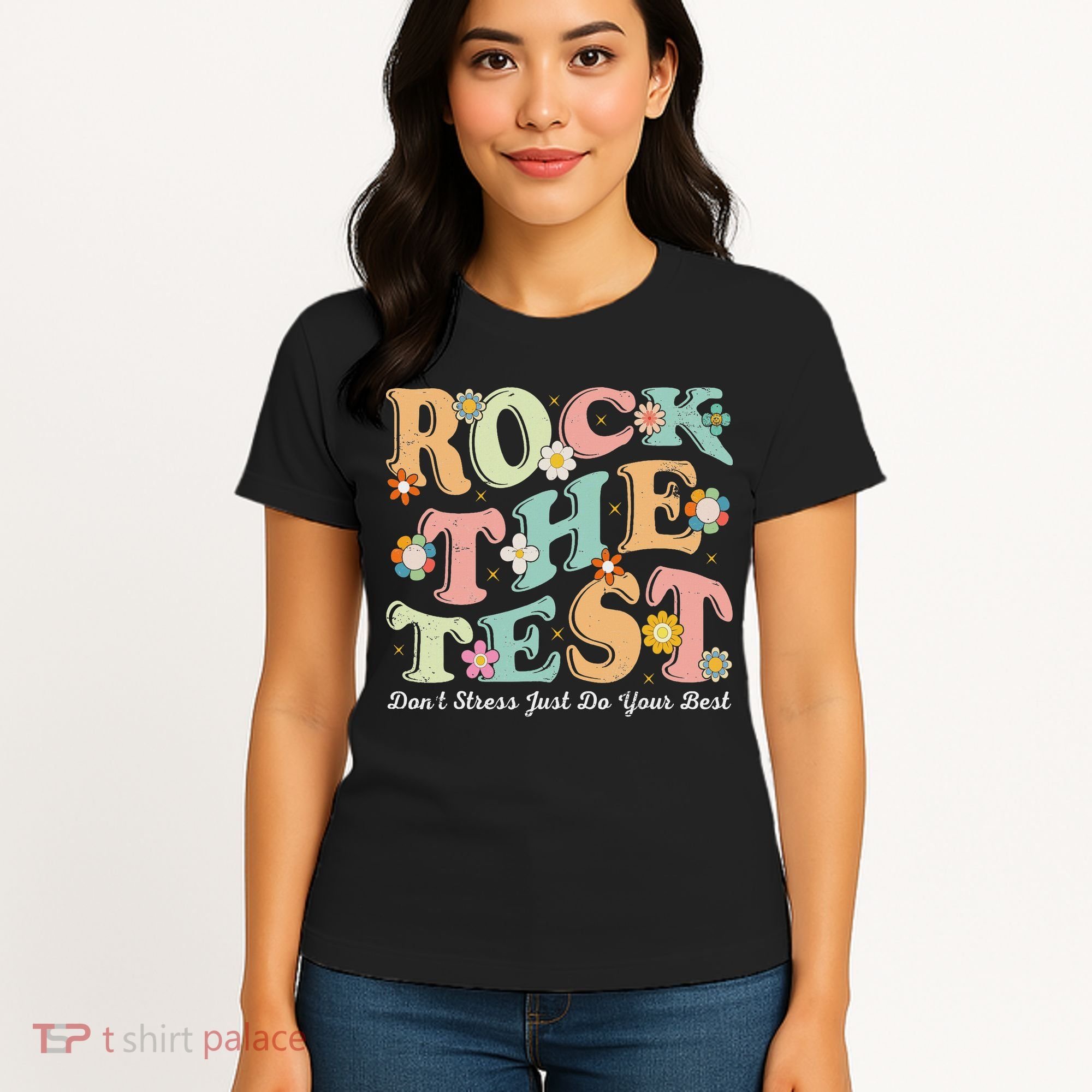 Test Day Rock The Test Teacher Testing Day You Got This Women's T-Shirt