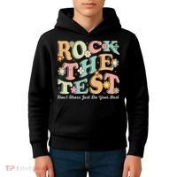 Test Day Rock The Test Teacher Testing Day You Got This Kids Hoodie thumb 4