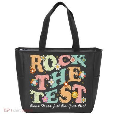 Test Day Rock The Test Teacher Testing Day You Got This Tote Bag