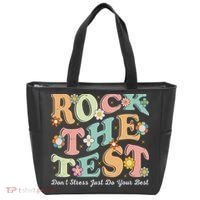 Test Day Rock The Test Teacher Testing Day You Got This Tote Bag thumb 0