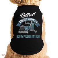 Truck Driver Retirement Funny Retired Trucker Gift Doggie Tank thumb 0