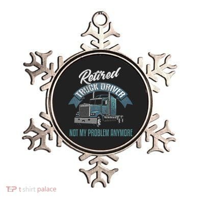 Truck Driver Retirement Funny Retired Trucker Gift Ornament